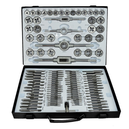 Комплект метчици и плашки 110 броя, за вътрешни и външни резби - GEKO