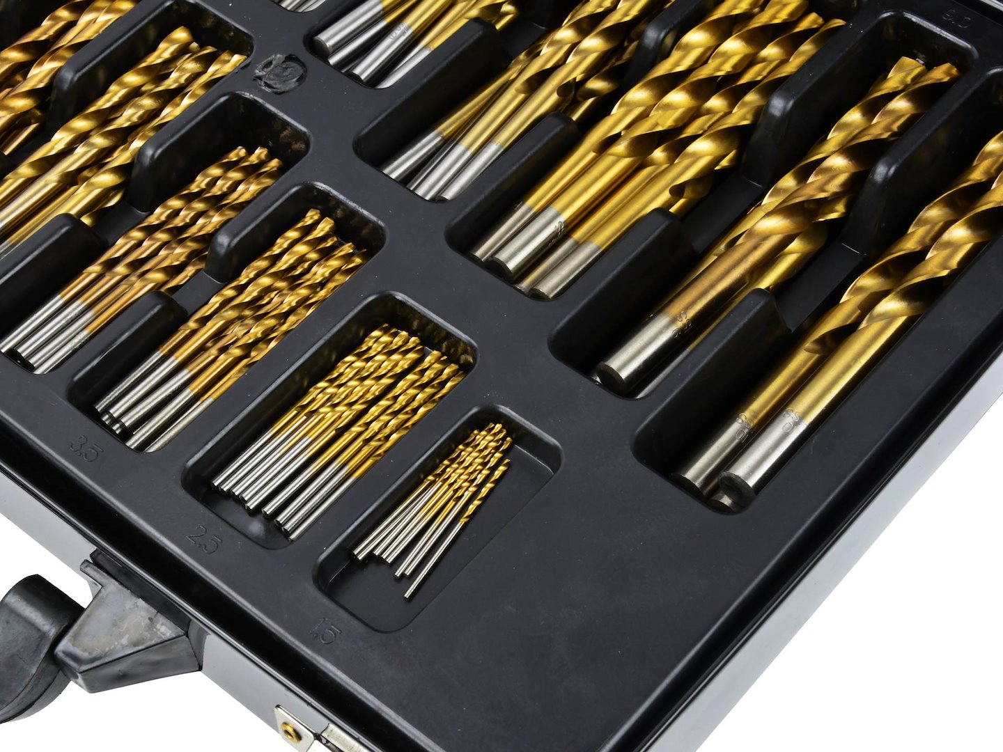 Комплект 170 титанови HSS свредла за метал 1-10 мм - GEKO