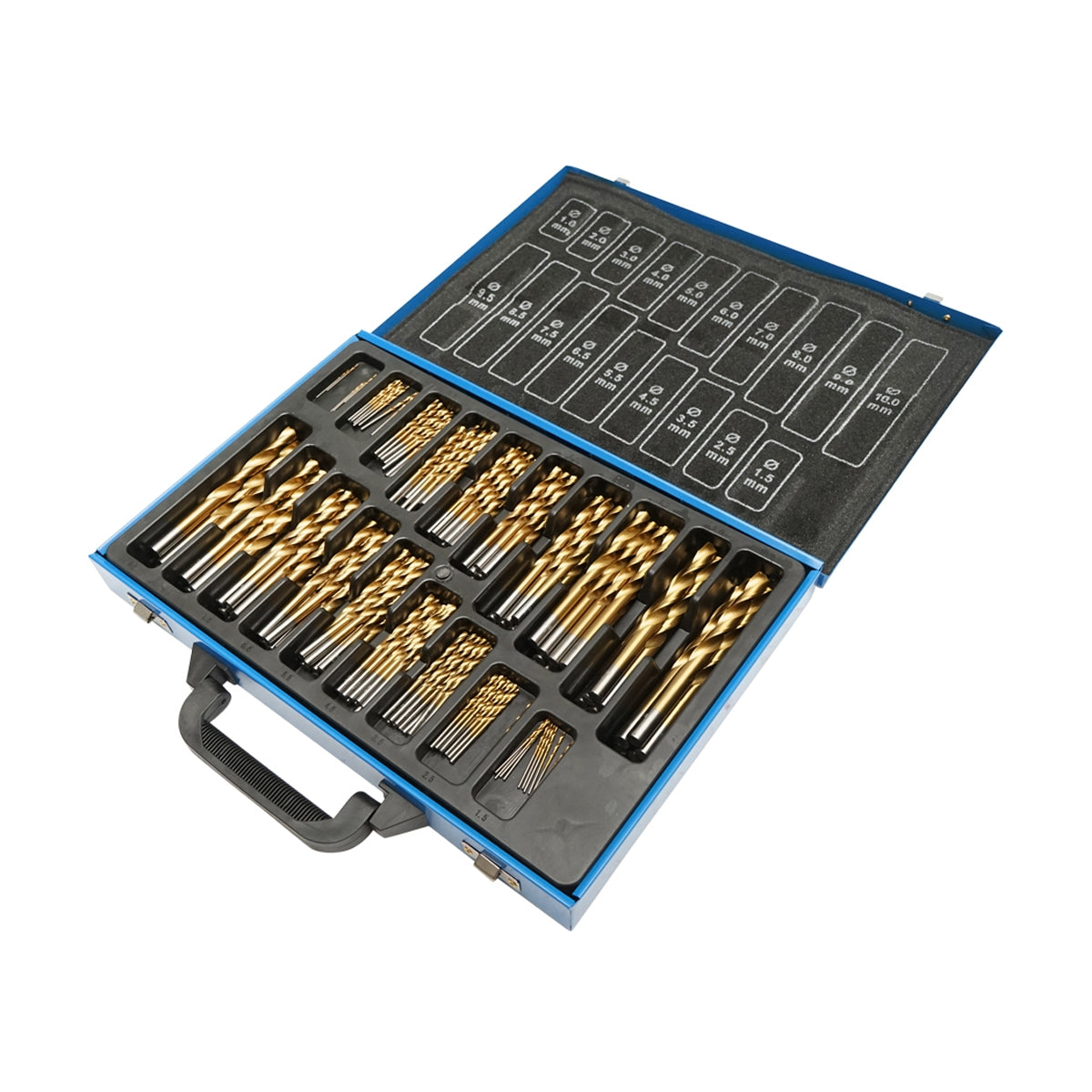 Комплект от 170 свредла за метал HSS DIN338 Breckner Germany