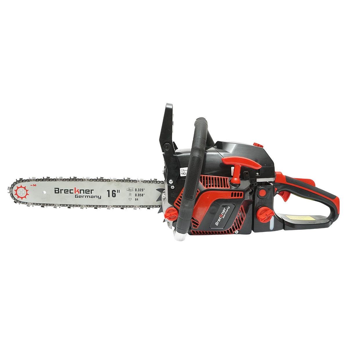 Верижен трион, 1 цилиндър, 2,2 kW, 8500 об/мин. 52 куб. см. с 16/18-инчово острие Breckner Germany