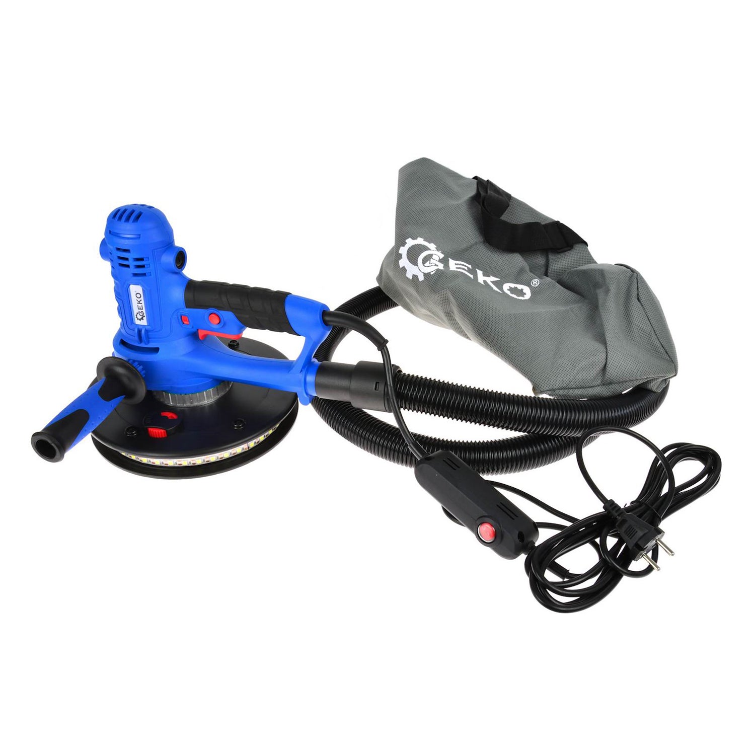 Електрическа шлифовъчна машина за стени с LED осветление 190 мм 800 W