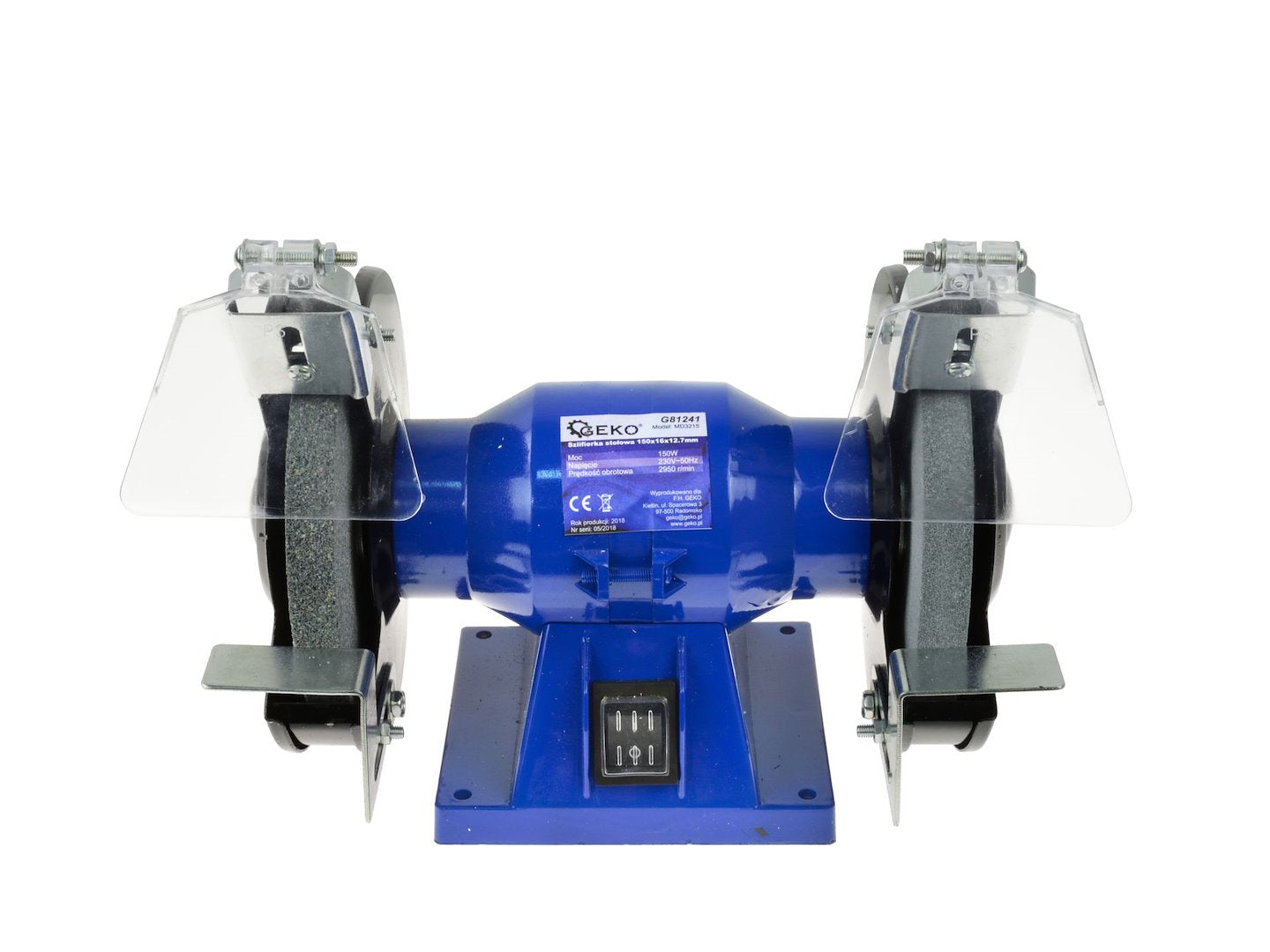 Настолна полираща машина 150W шлифовъчна и полираща машина 150 мм GEKO