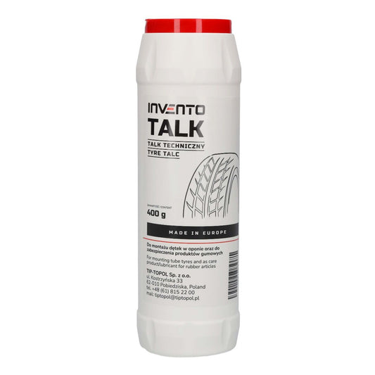 Пудра талк за гуми 400 г INVENTO