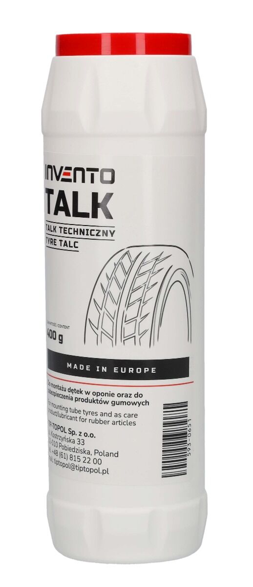 Пудра талк за гуми 400 г INVENTO