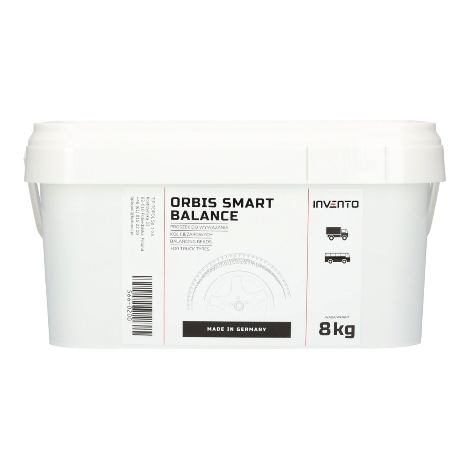 Прахови гранули за балансиране на гуми на камиони 8 кг