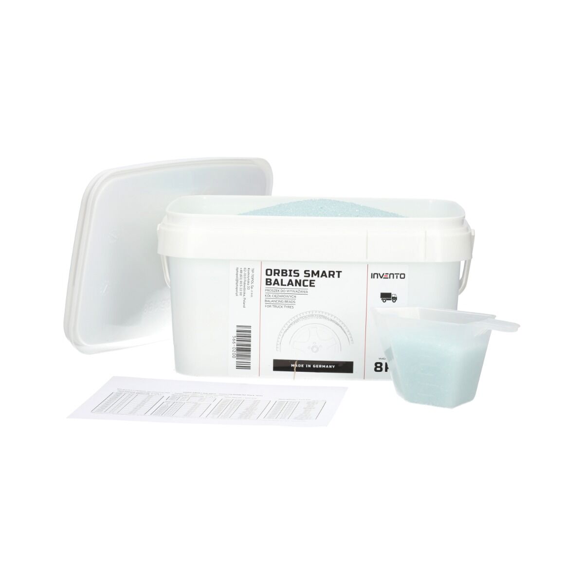 Прахови гранули за балансиране на гуми на камиони 8 кг