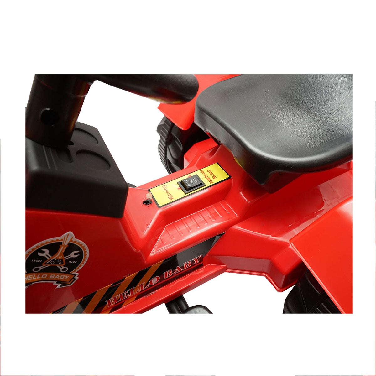 Електрически трактор с ремарке и батерия за деца, играчка 3-6 години Hello Baby