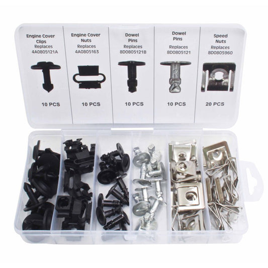 Комплект винтове и скоби за закрепване на предпазен щит на двигателя VAG 60 части