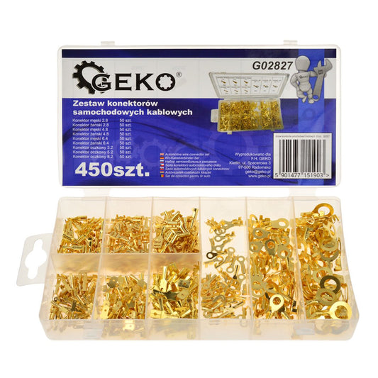 Комплект автомобилни съединители 450 бр. 2.8-8.2 мм GEKO