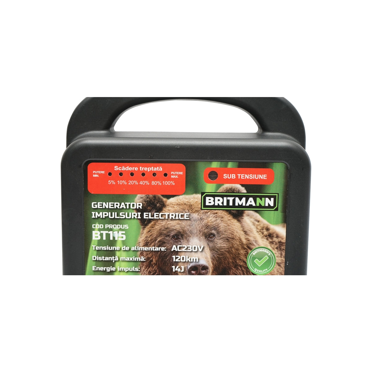 Генератор на импулси 14 джаула за електрическа ограда 230V, 120км Britmann