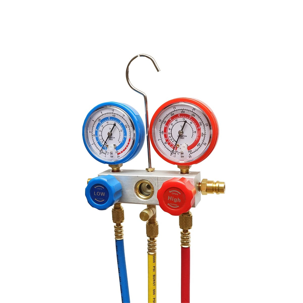 Комплект батерии с 2-пътен манометър за хладилен агент, AC R22 Breckner Germany