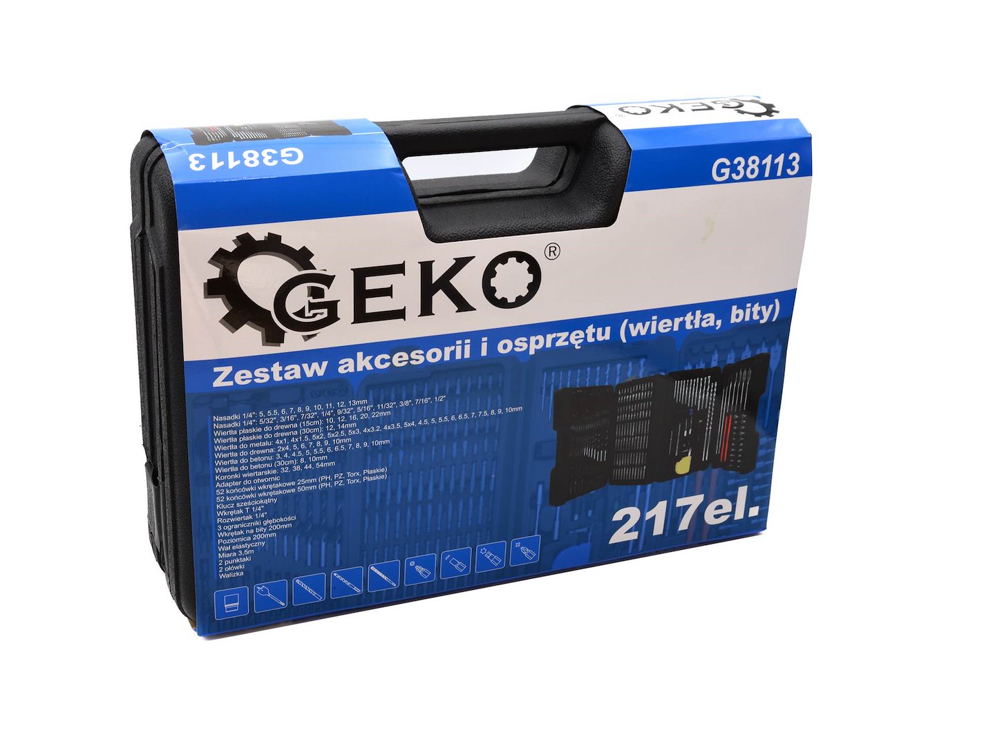 Комплект 217 части свредла, битове, вложки и аксесоари за бормашина и отвертка – метал, дърво, бетон