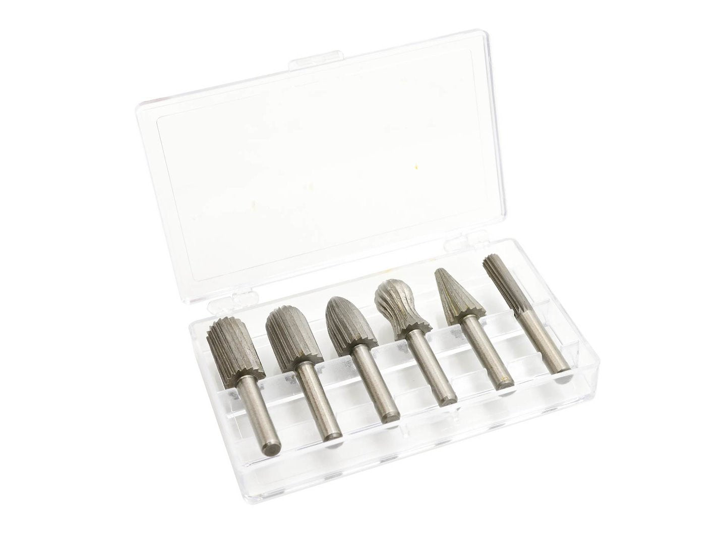 Комплект 6 HSS ротационни фрези, 6–12,7 мм, за метал и дърво