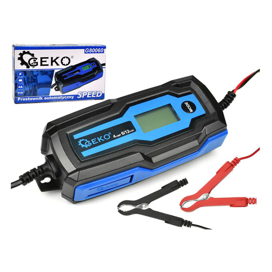 Автоматично зарядно устройство 6/12V 4А LCD за автомобилни акумулатори 4-120Ah