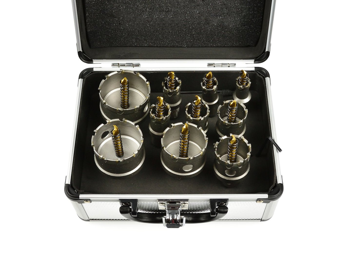 Комплект 10 TCT боркорони за метал 16 - 53 мм с титаново пилотно свредло - GEKO