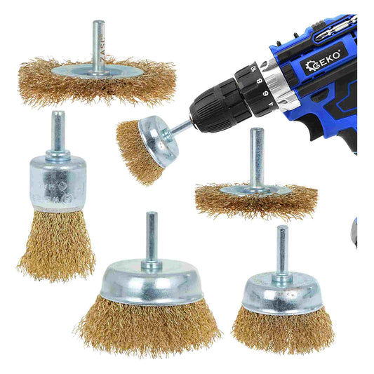 Комплект телени четки за бормашина 5 бр. GEKO