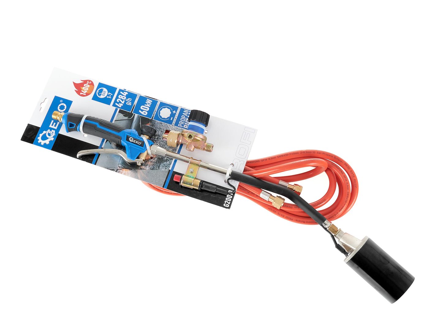 Газова горелка 70 см маркуч 5 м GEKO