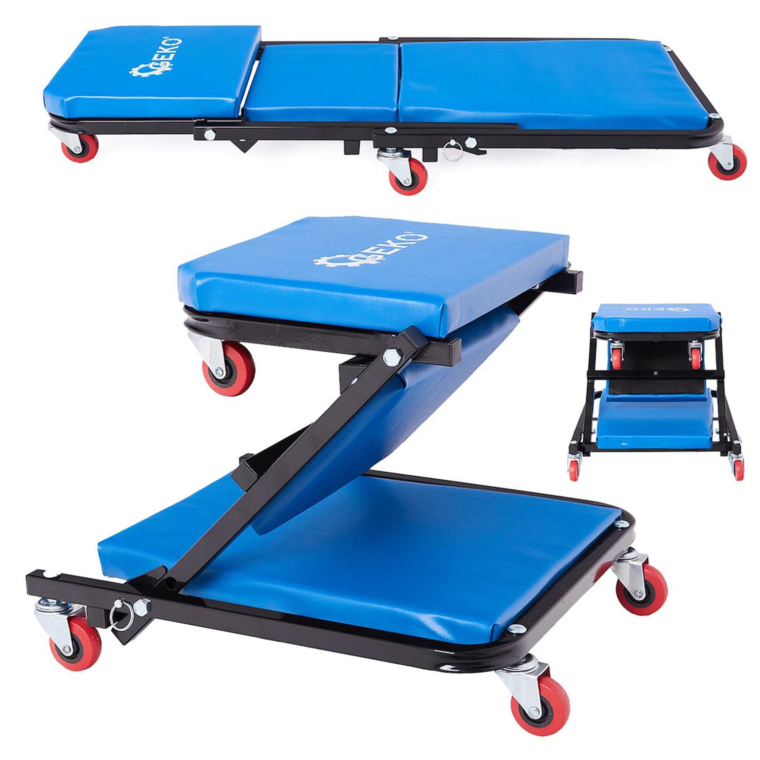 Мобилен стол лежанка 2 в 1 за автосервизи GEKO