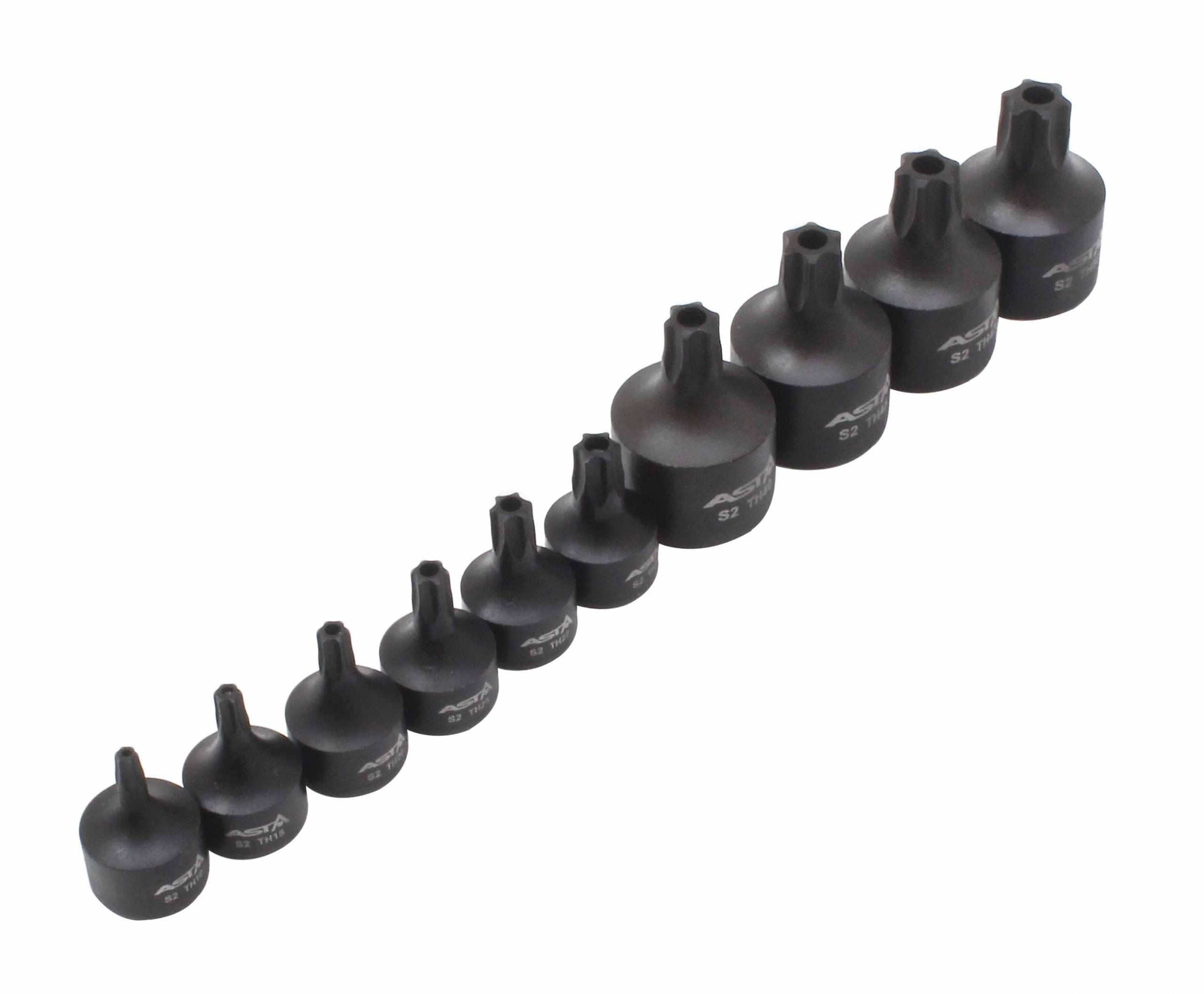 Комплект ударни битове торкс 1/4" 3/8" с отвор
