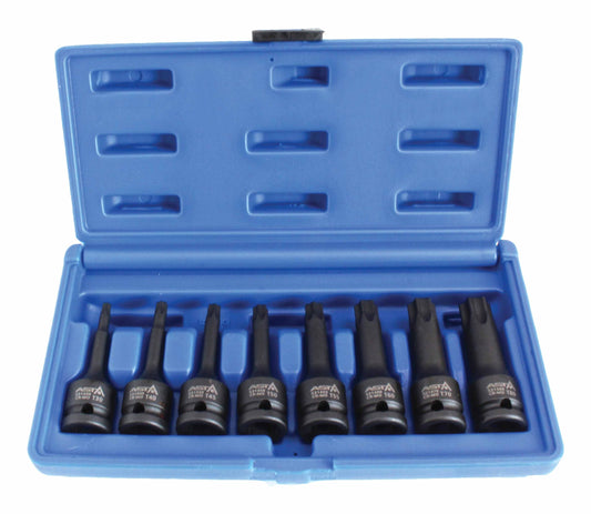 Комплект ударни битове TORX 1/2 T30-T80 8 бр.