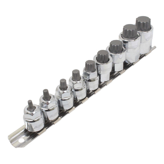 Комплект ключове бита M4-M18 XZN 3/8 - 1/2 9 бр.