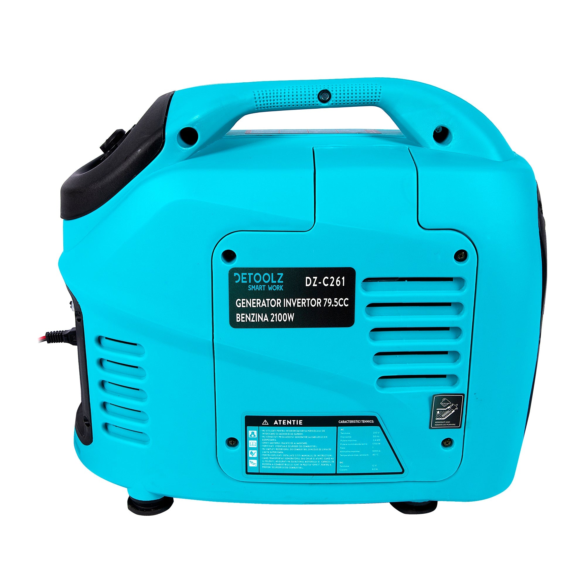 Инверторен генератор 2100W с бензинов двигател 3.2CP