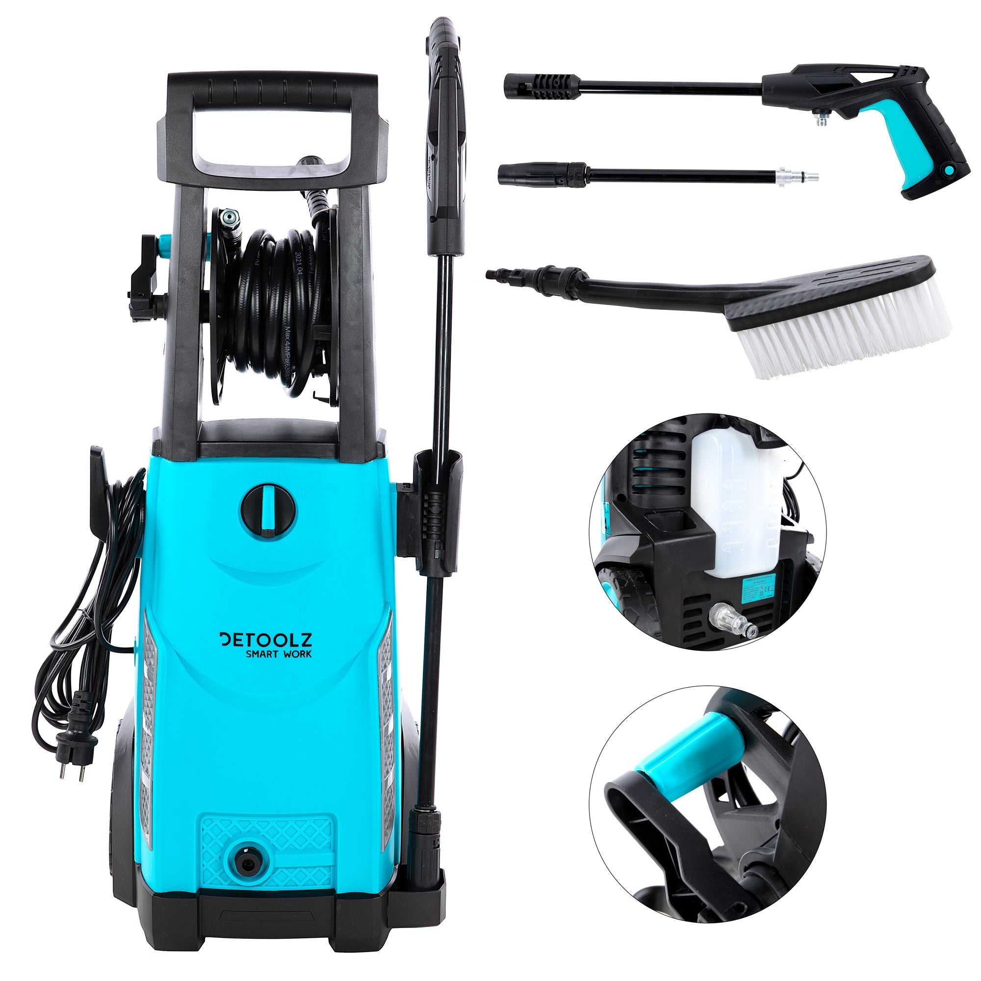 Уред за миене под налягане 6.8 L/MIN 180BAR 2400W DETOOLZ