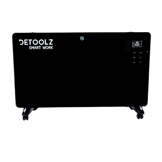 Електрически конвектор 1000W/2000W черен WIFI DETOOLZ