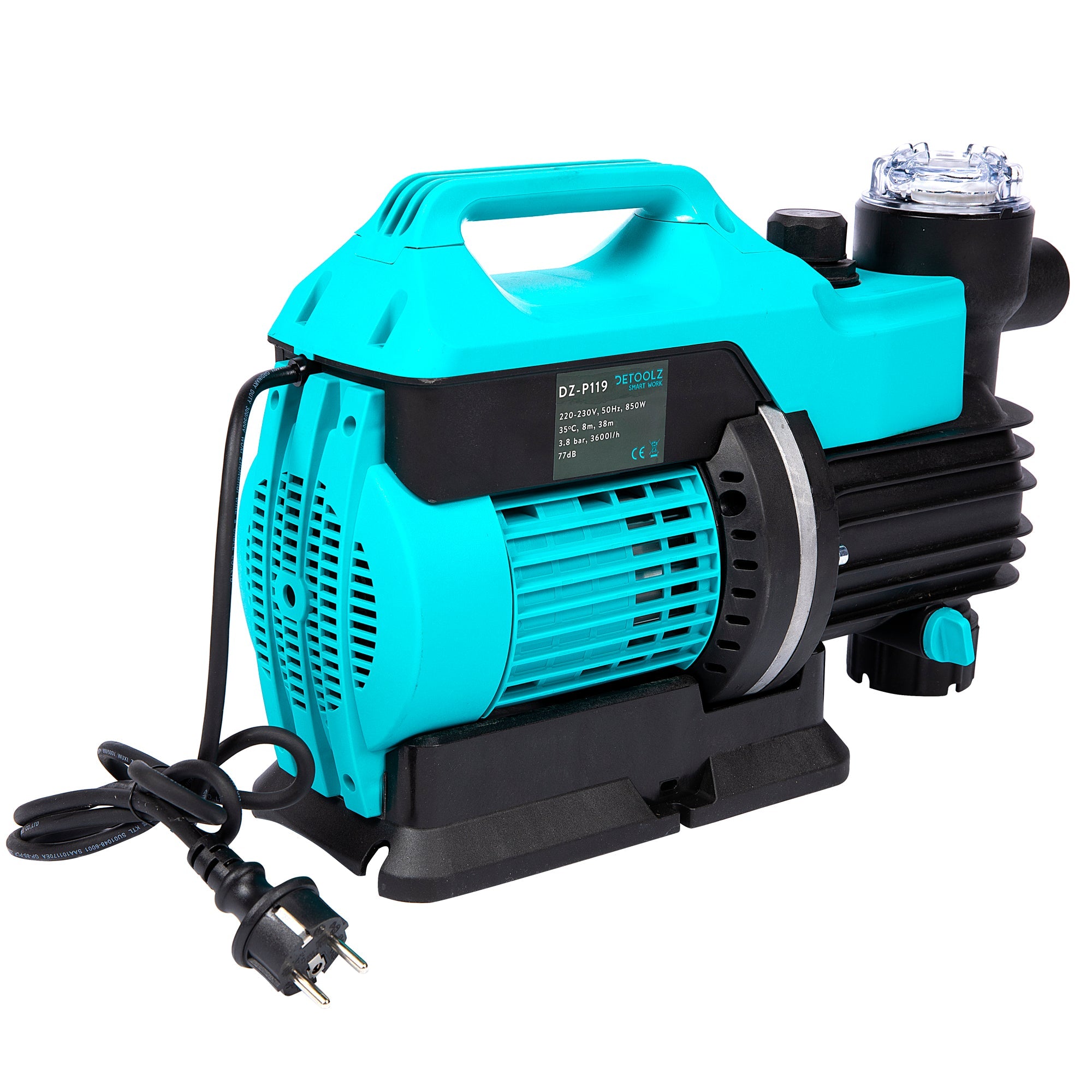 Помпа за басейн 850W дебит 3600л/час DETOOLZ