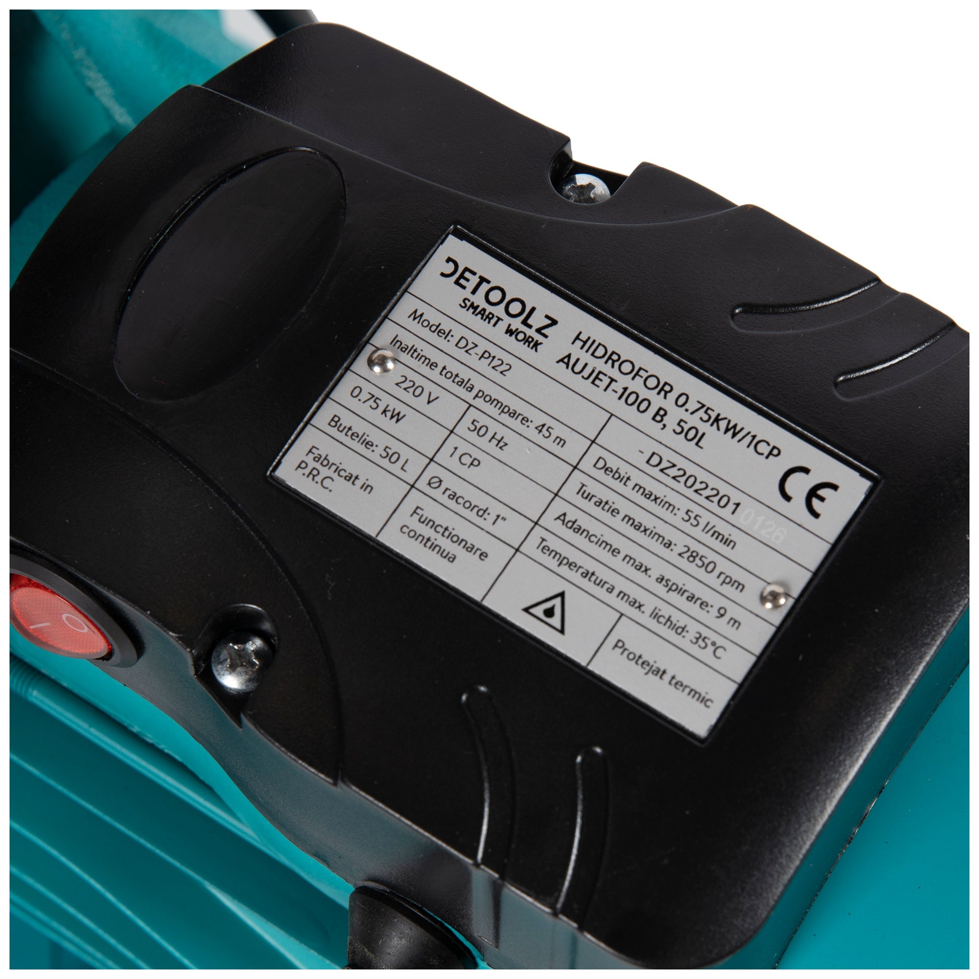 Хидрофорна помпа DETOOLZ P122 750W 3300 L/H