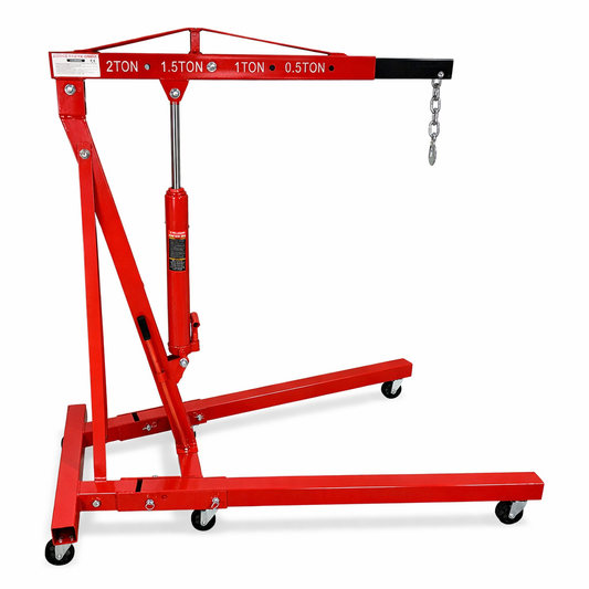 Хидравличен кран жираф за двигатели 2 т сгъваем