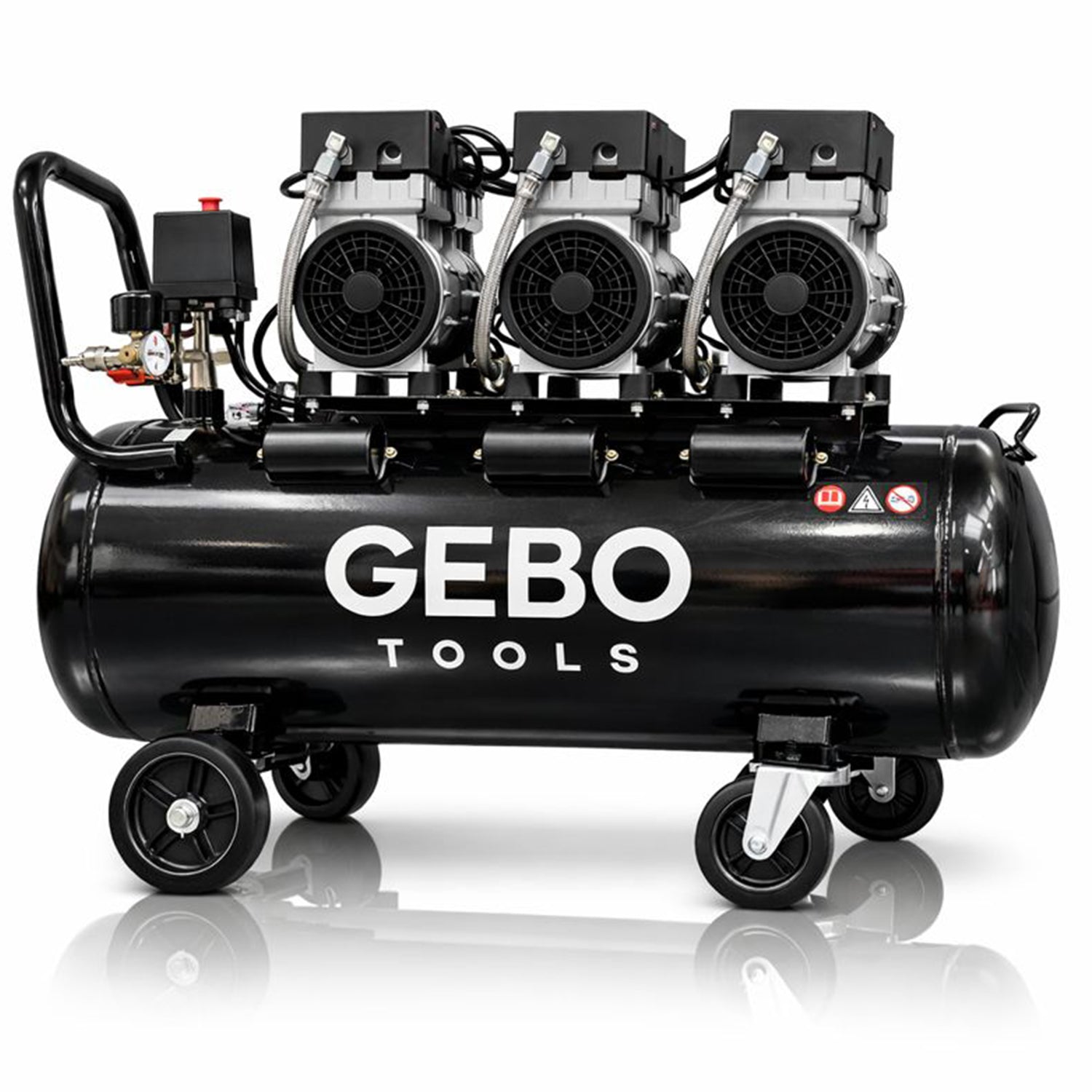 Безшумен компресор 70 л М2 GEBO TOOLS