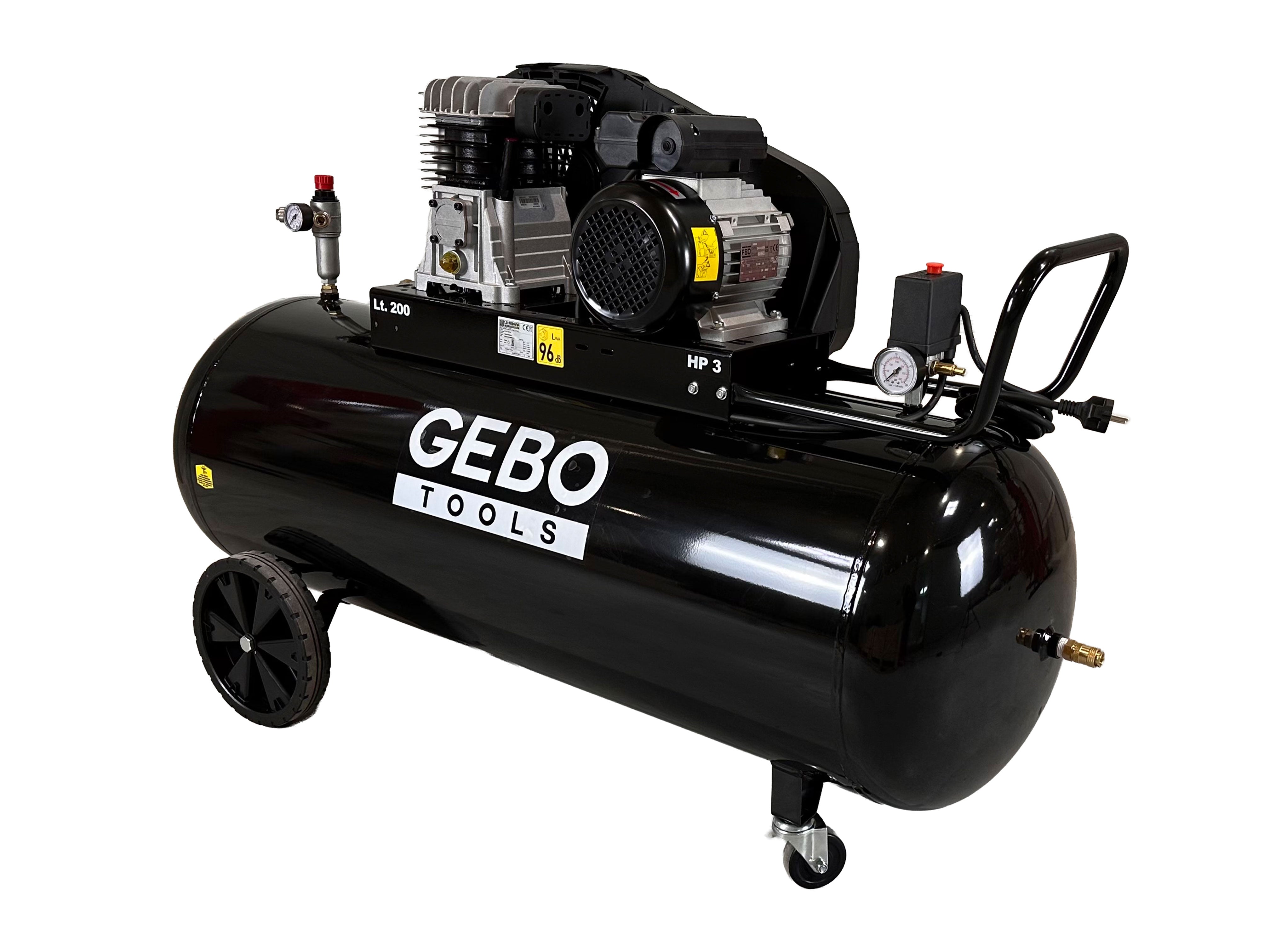 Професионален компресор 200 л 3 CP 230 V GEBO TOOLS