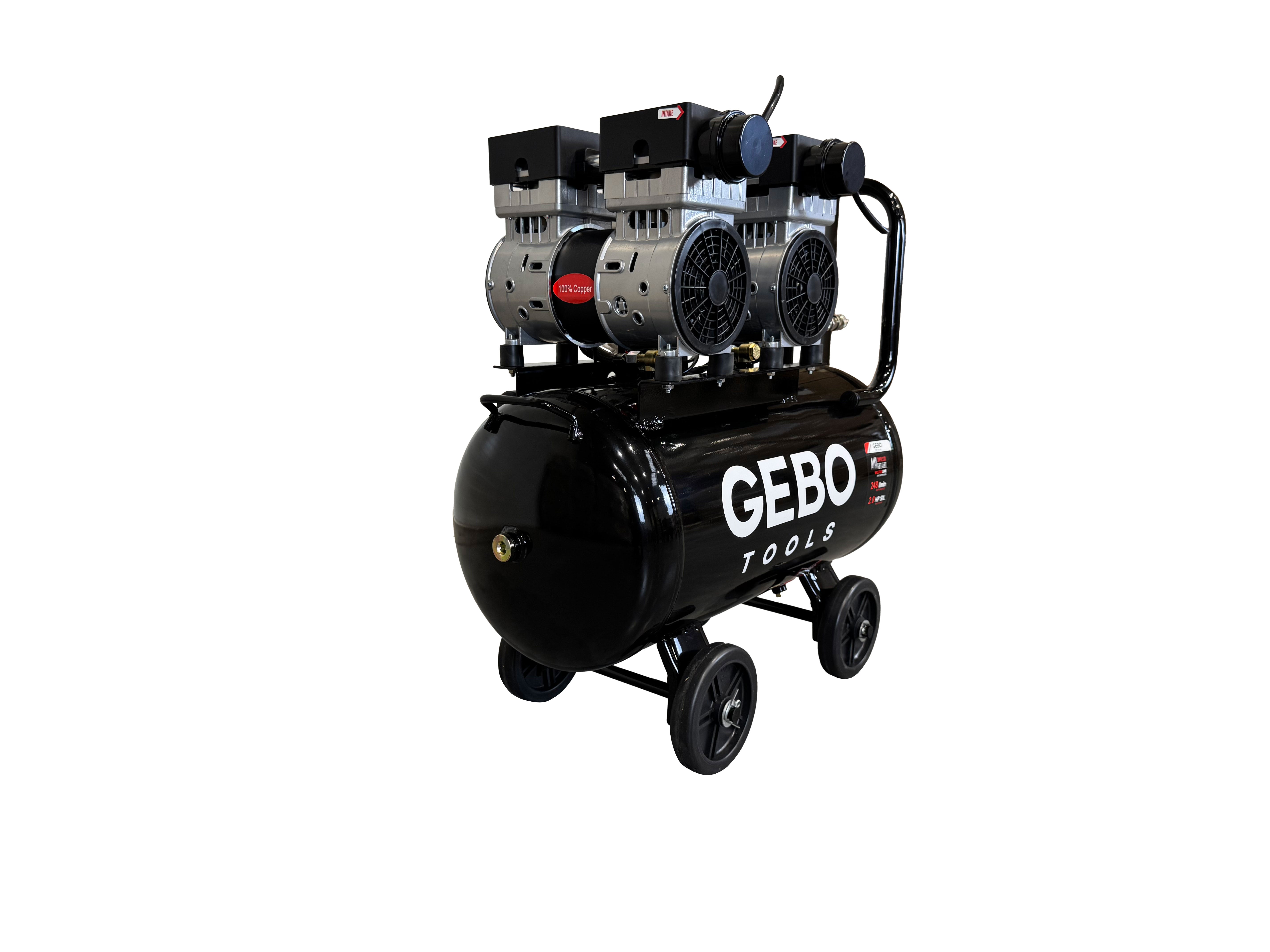 Безшумен компресор без масло 50 л GEBO TOOLS