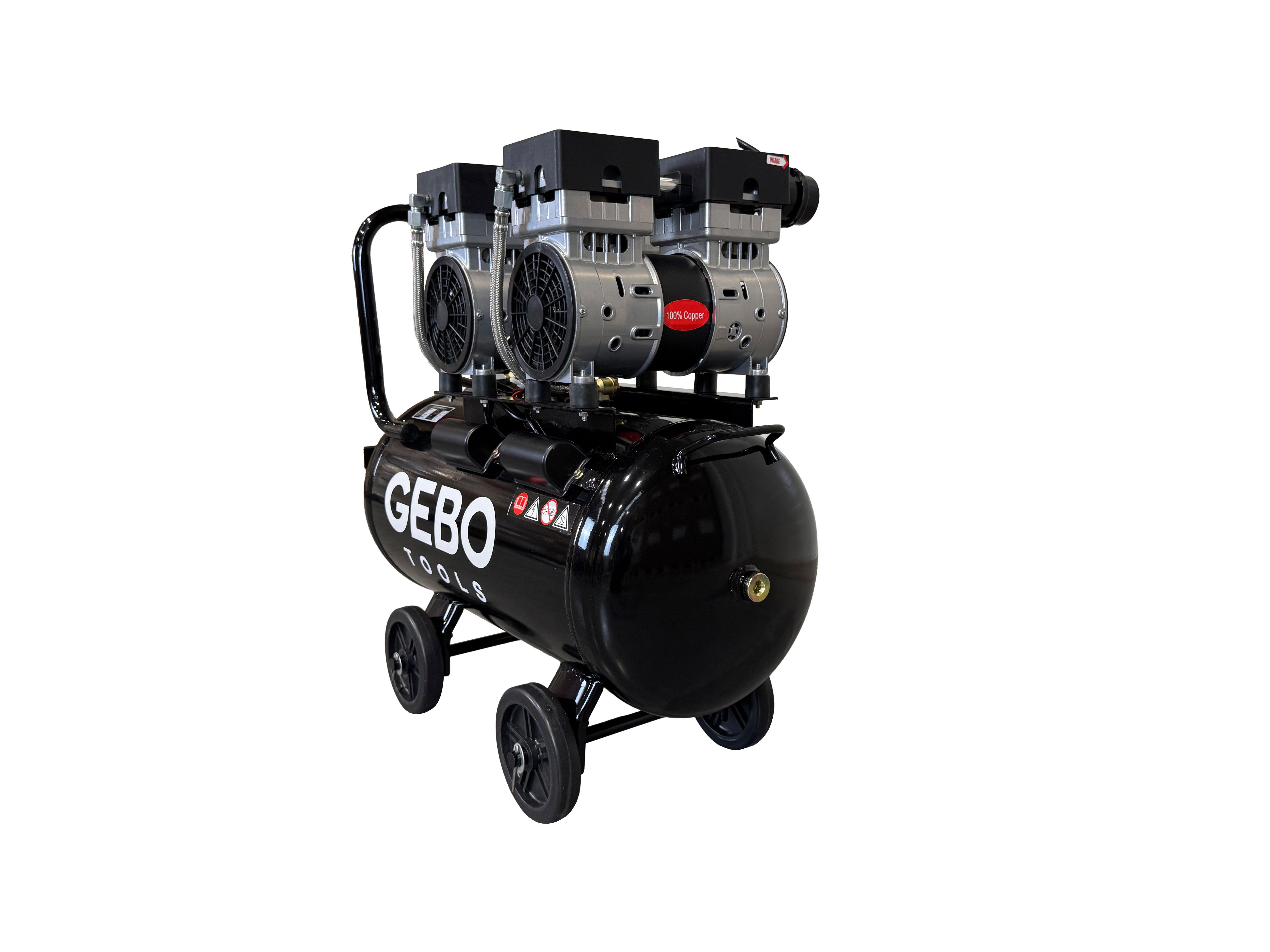Безшумен компресор без масло 50 л GEBO TOOLS