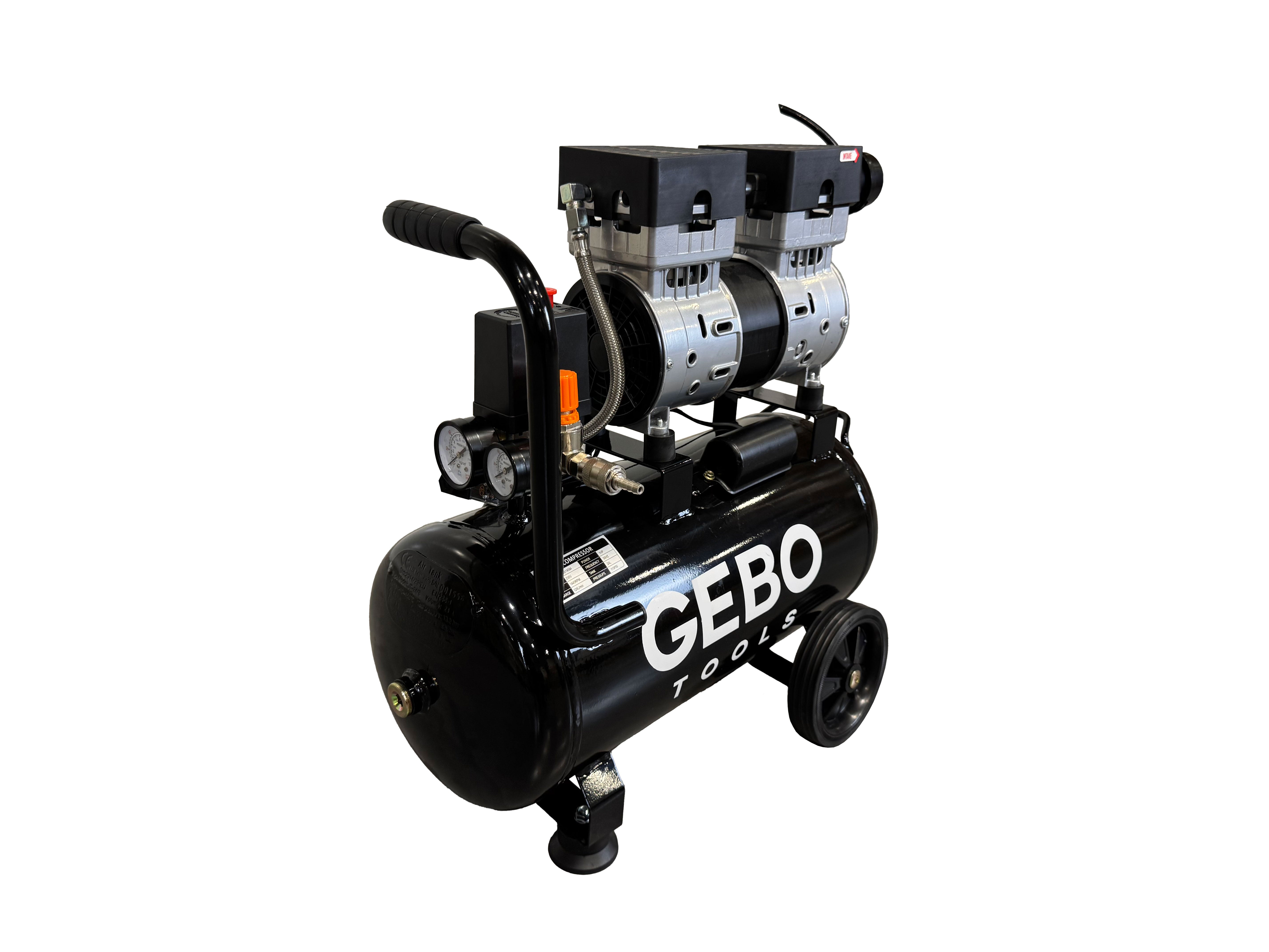 Безшумен компресор без шум без масло 24 л GEBO TOOLS