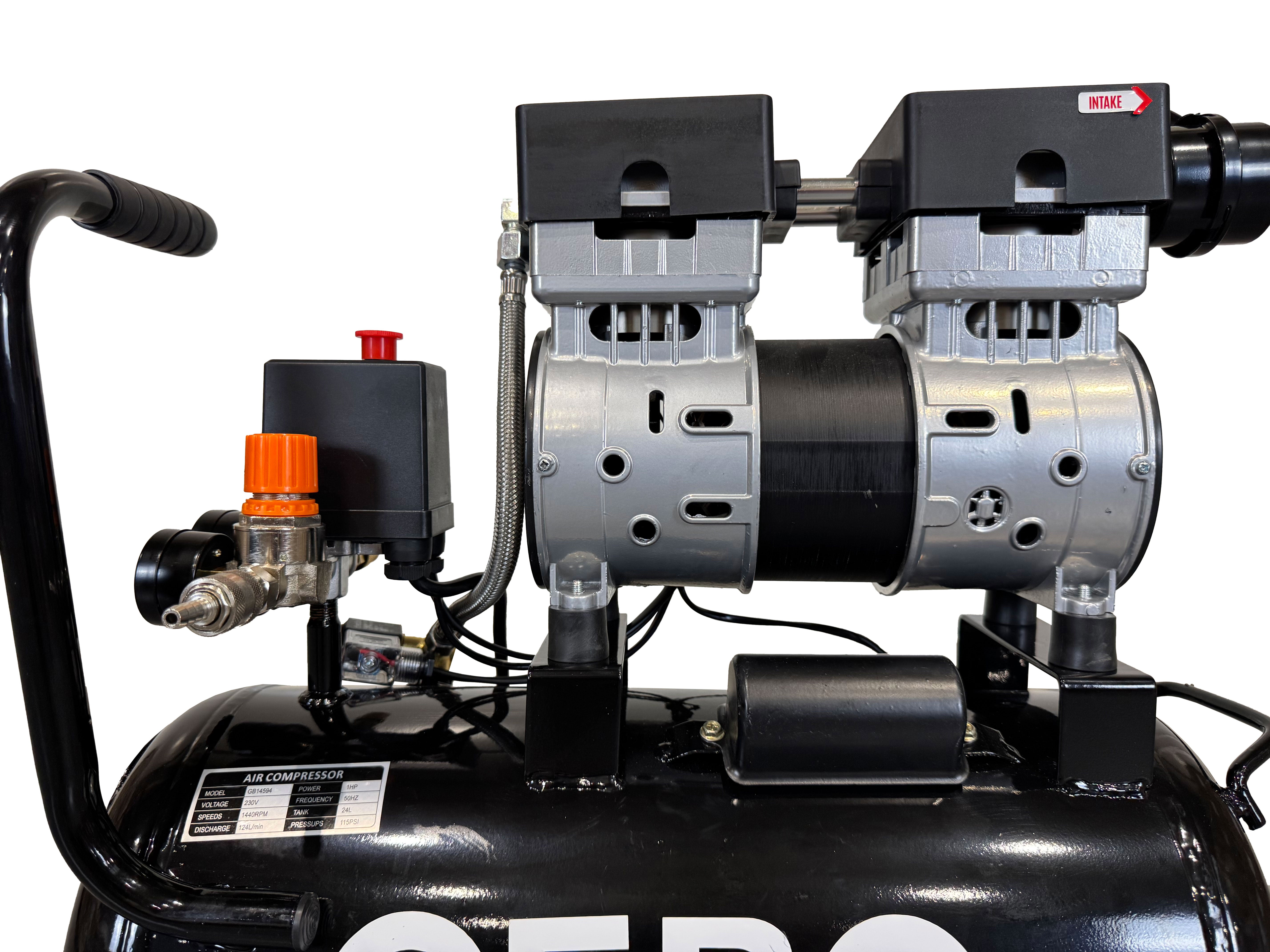 Безшумен компресор без шум без масло 24 л GEBO TOOLS