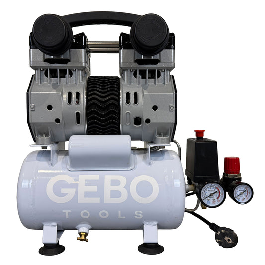 Безшумен компресор без масло 6 л GEBO TOOLS