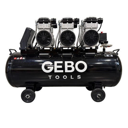 Безшумен компресор с намален шум и без масло 150 л GEBO TOOLS