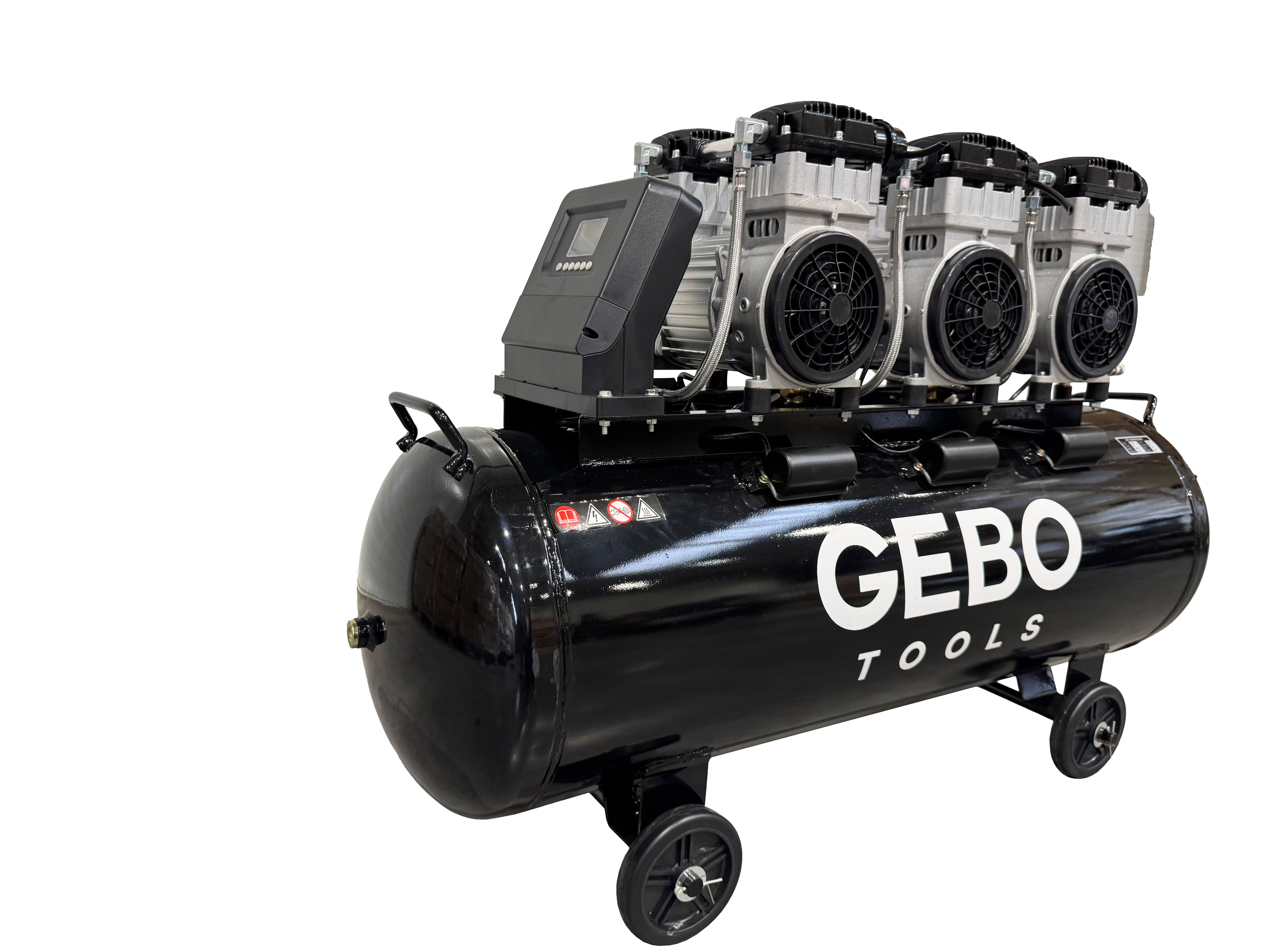 Безшумен компресор с намален шум и без масло 150 л GEBO TOOLS