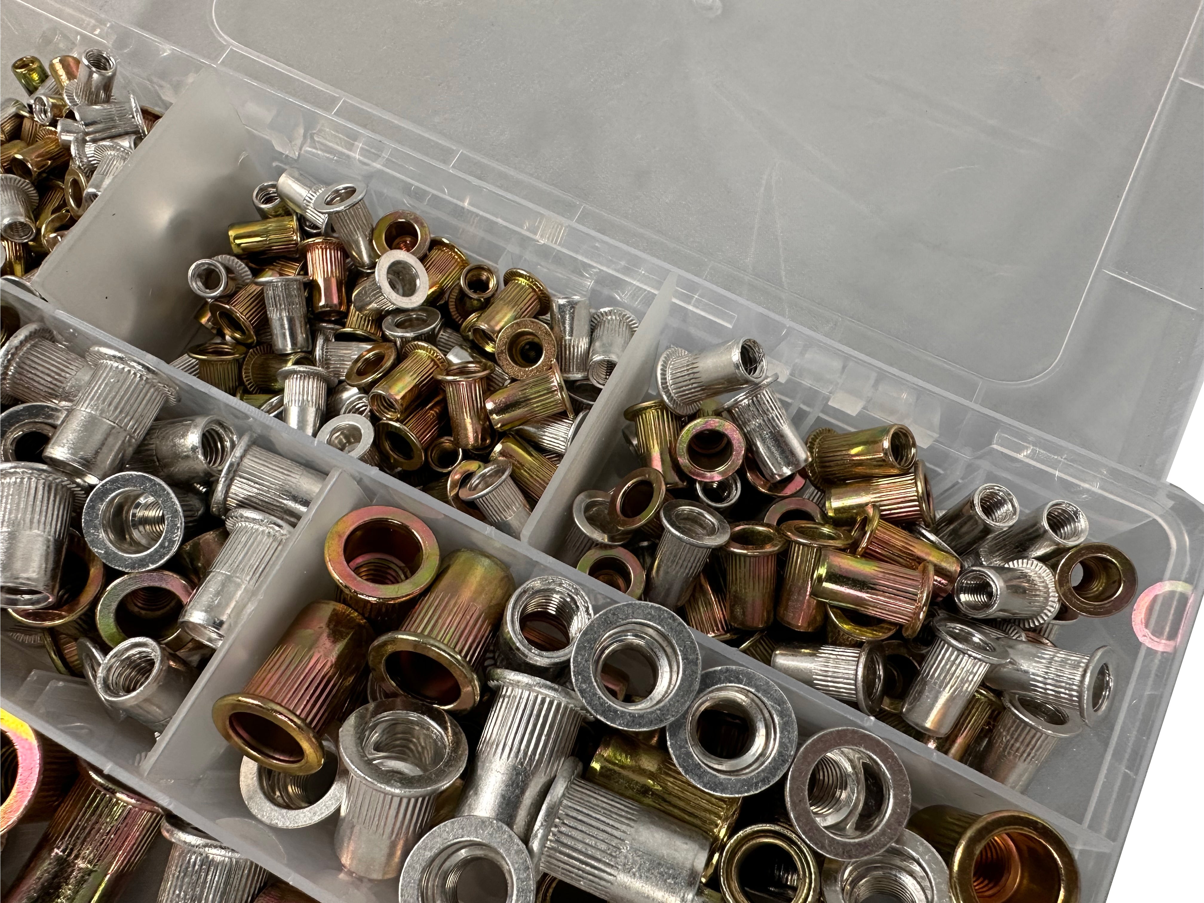 Комплект занитващи гайки М3-М10 300 части GEBO TOOLS