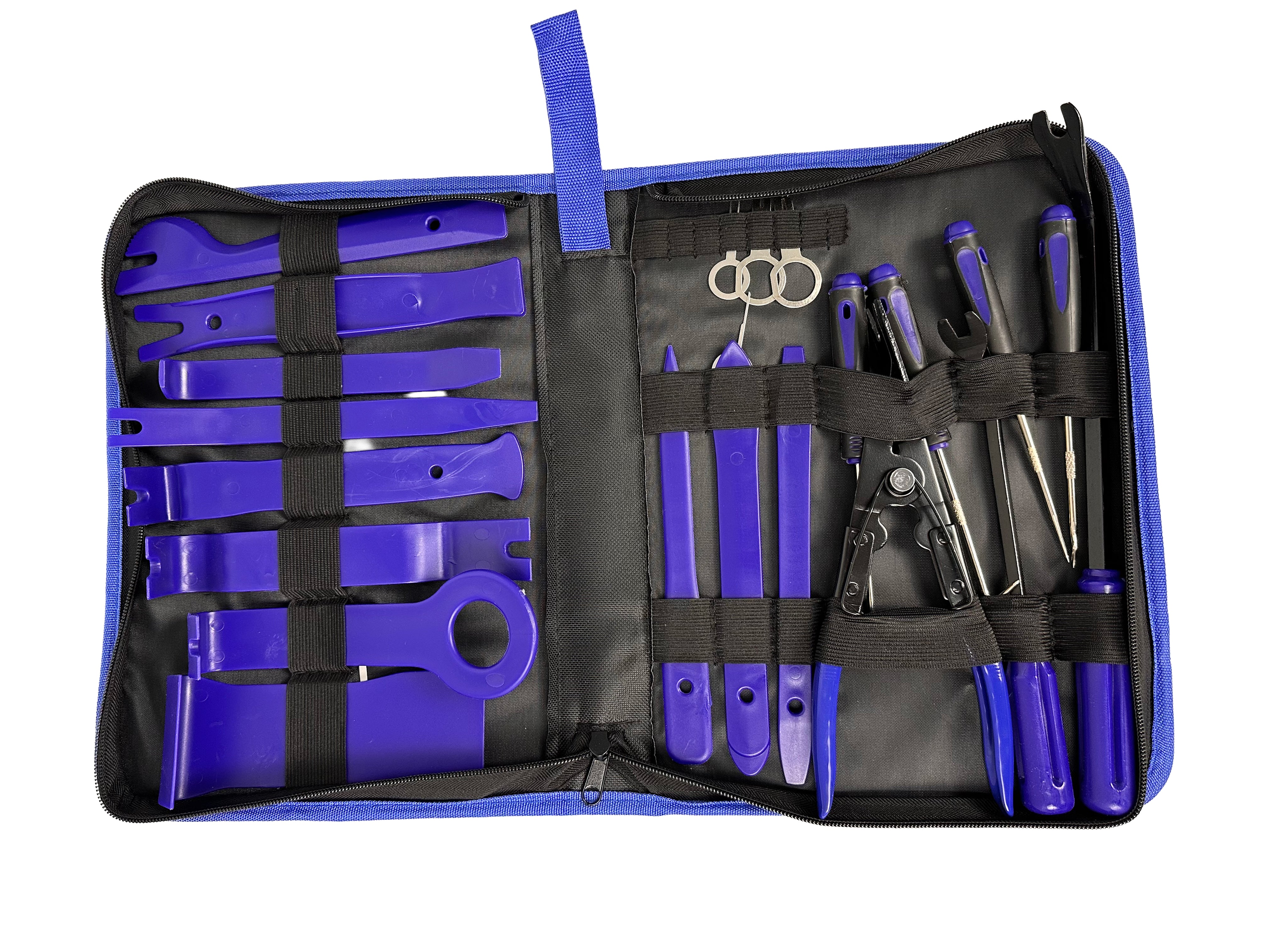 Комплект за демонтаж на радио и тапицерии, щипки за кола, 23 части GEBO TOOLS