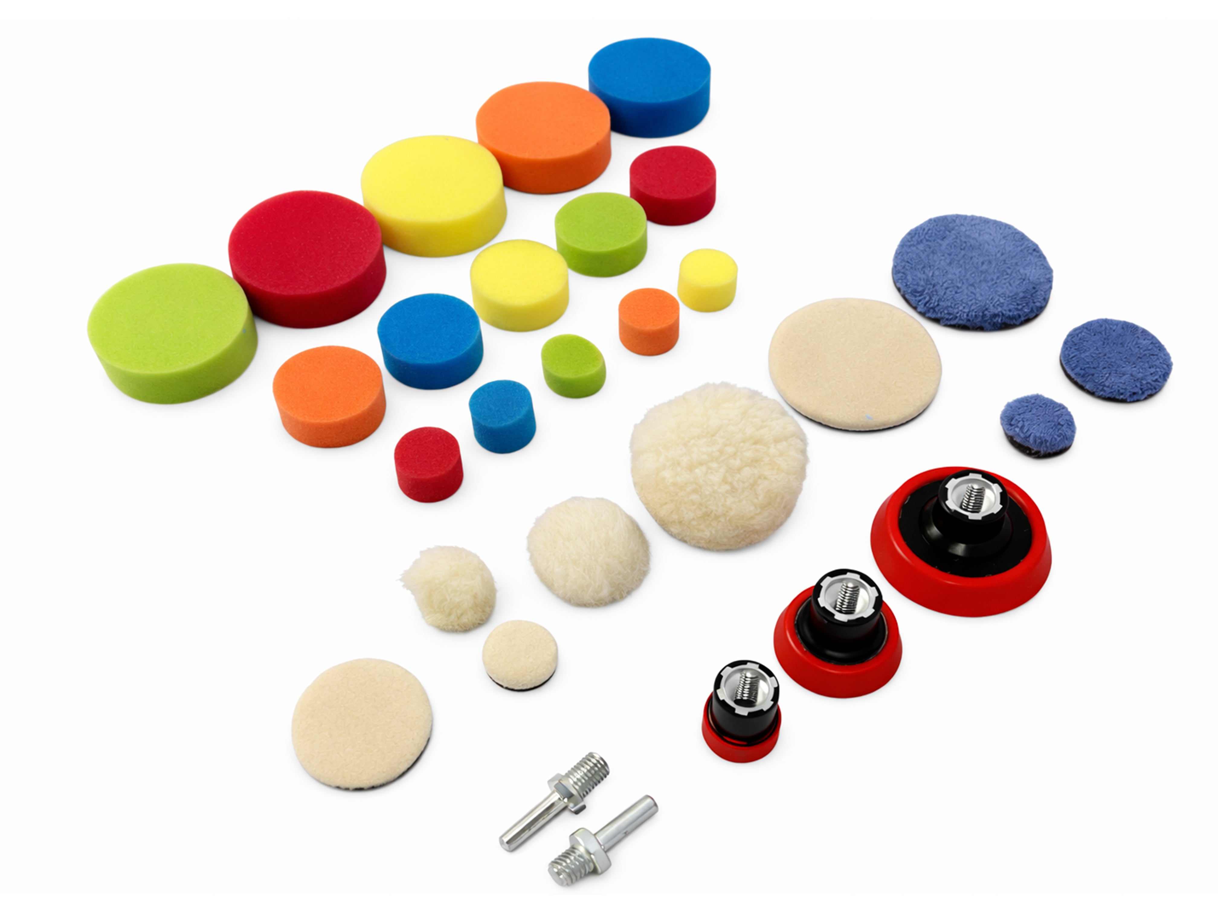 Комплект гъби за полиране 25 / 50 / 75 мм 29 части GEBO TOOLS