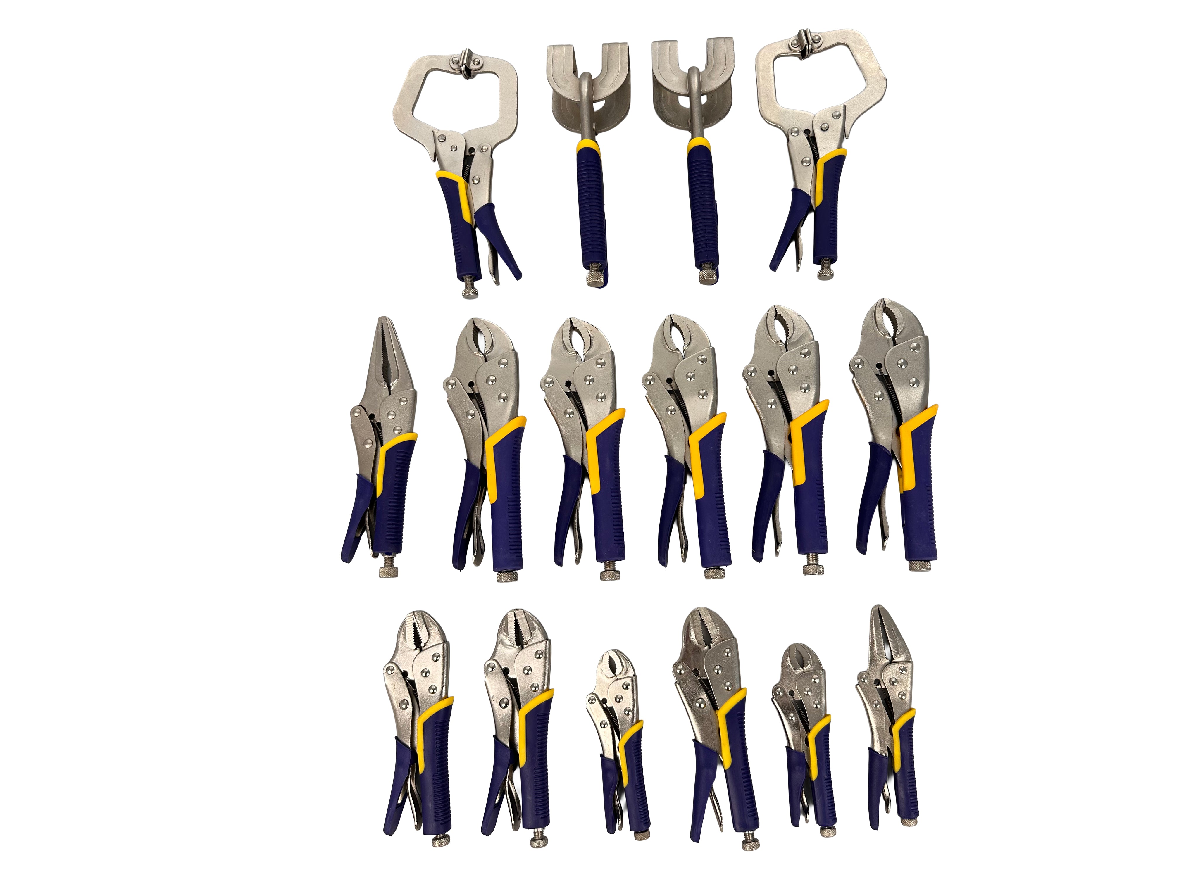 Комплект самозаключващи се клещи за тенекеджийство 16 броя GEBO TOOLS