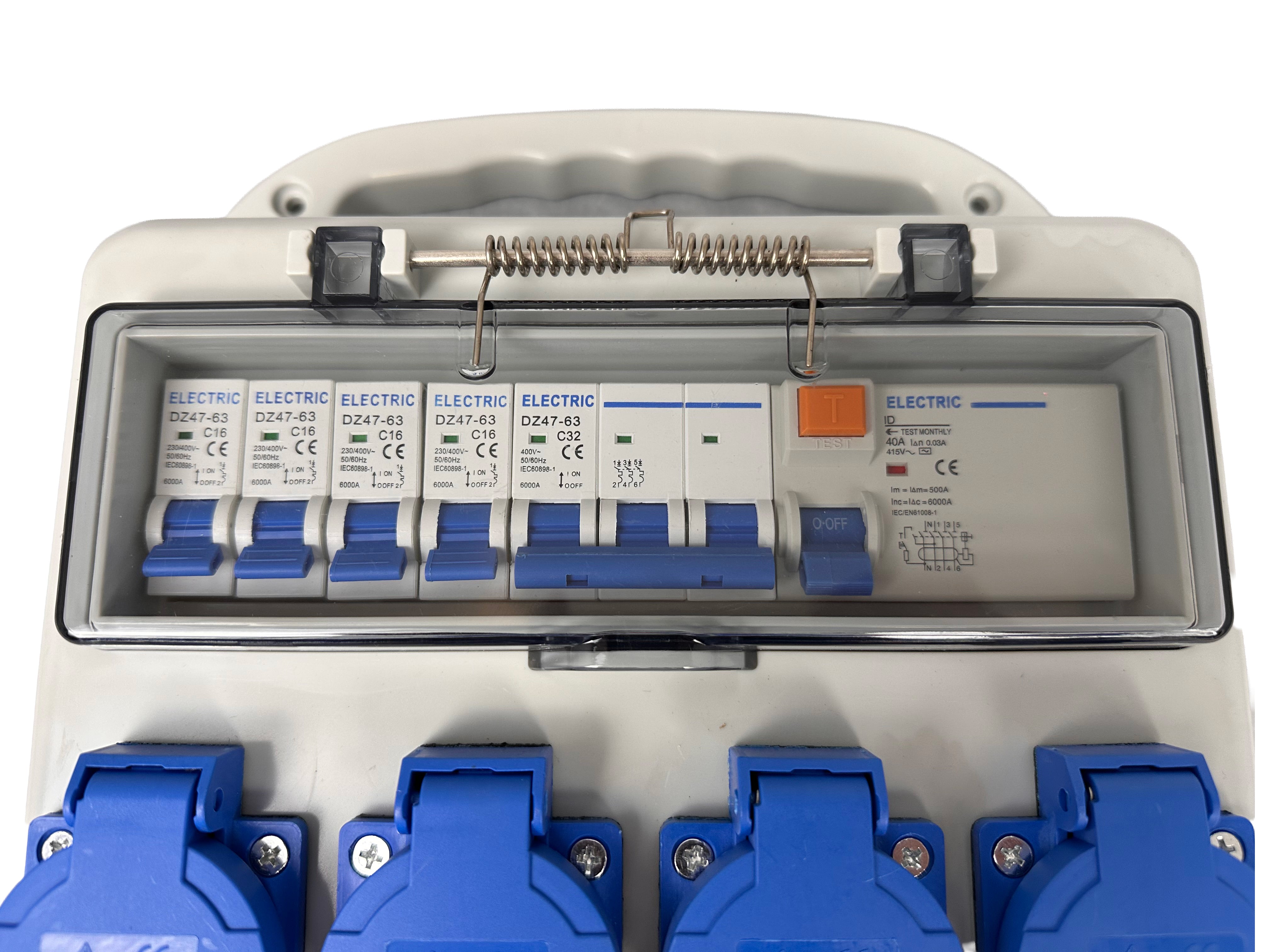 Преносима кутия за дистрибуция и защита 3х400v 4х230v IP44 GEBO TOOLS