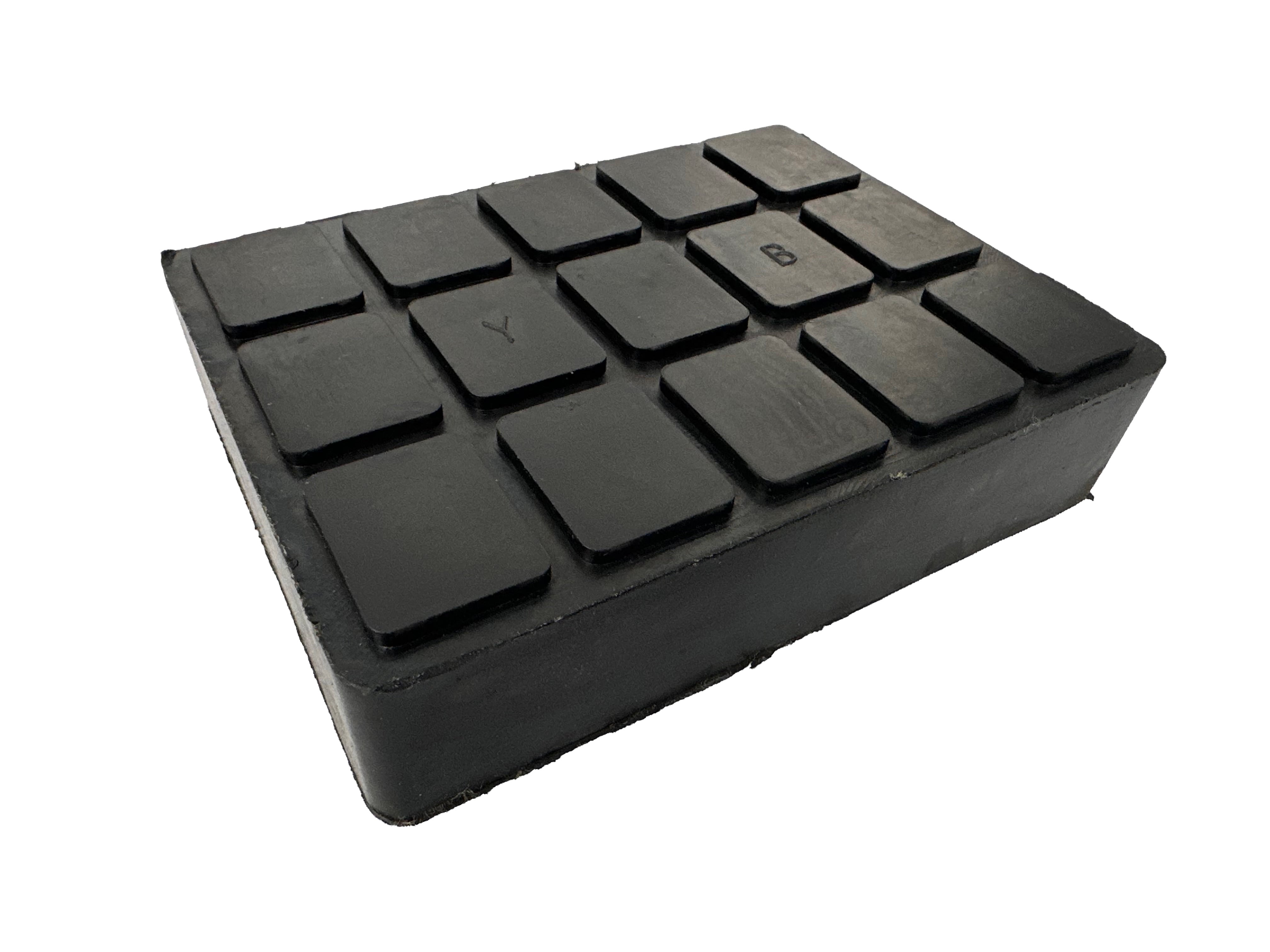 Гумен тампон квадратен за подемник тип ножица 160х120х40 мм GEBO TOOLS