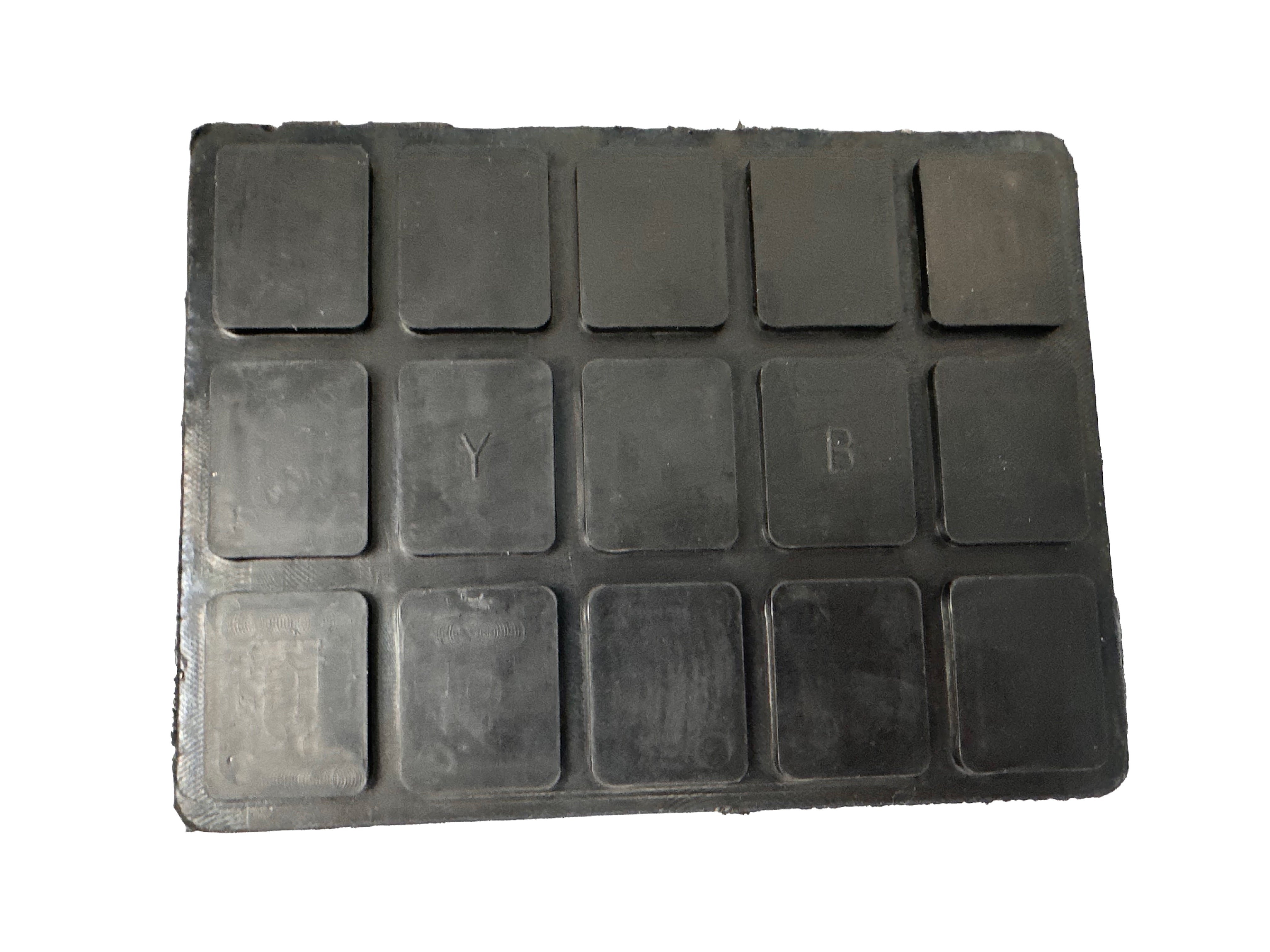 Гумен тампон квадратен за подемник тип ножица 160х120х40 мм GEBO TOOLS