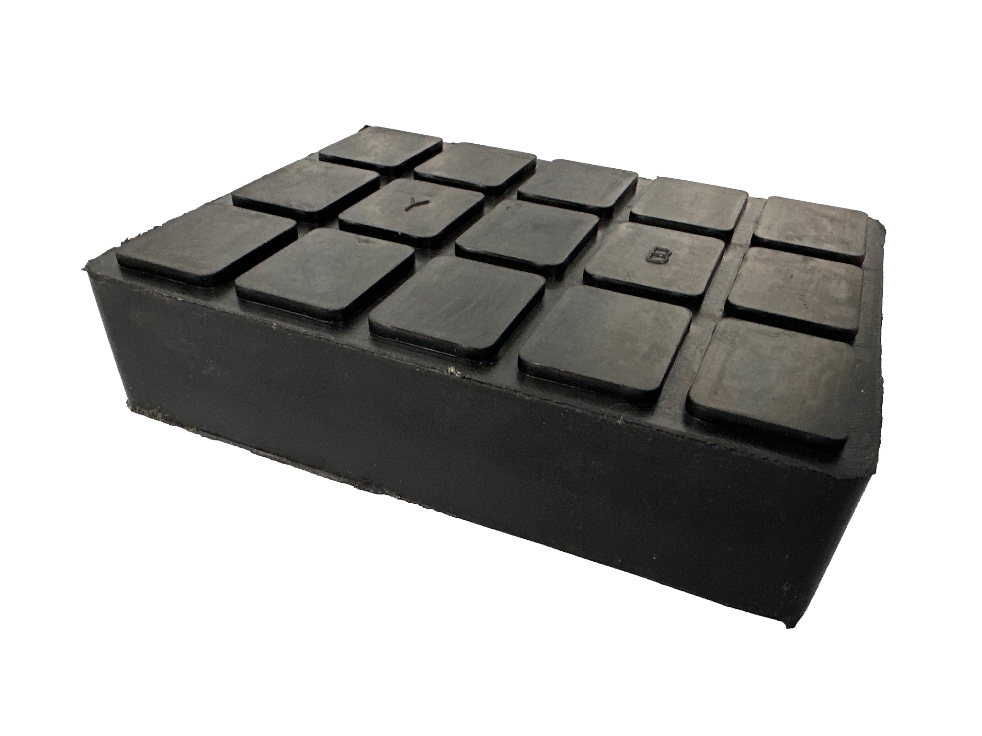 Гумен тампон квадратен за подемник тип ножица 160х120х40 мм GEBO TOOLS