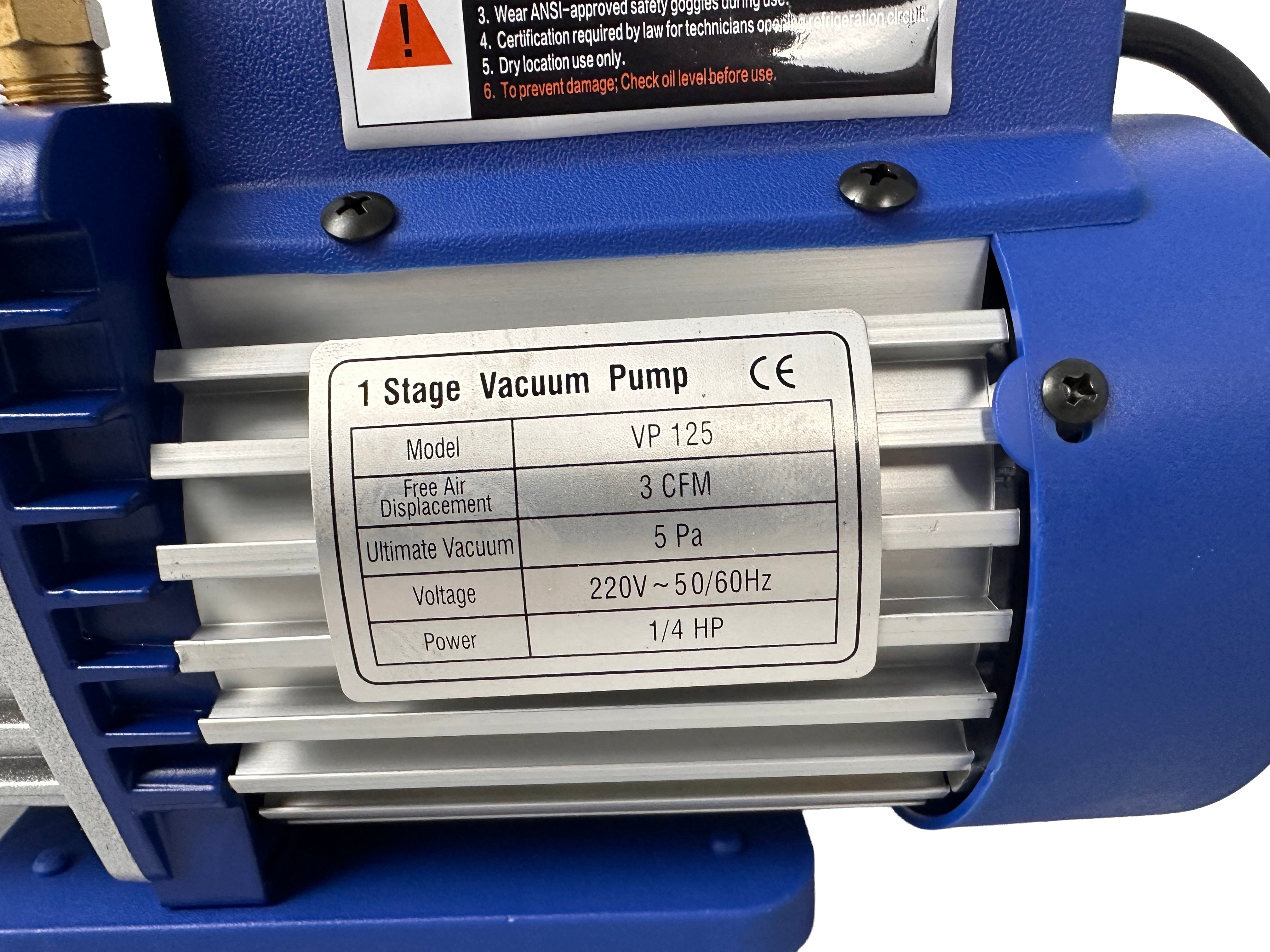 Вакуумна помпа за климатици с един етап манометър и с 2 порта 70 л/мин GEBO TOOLS