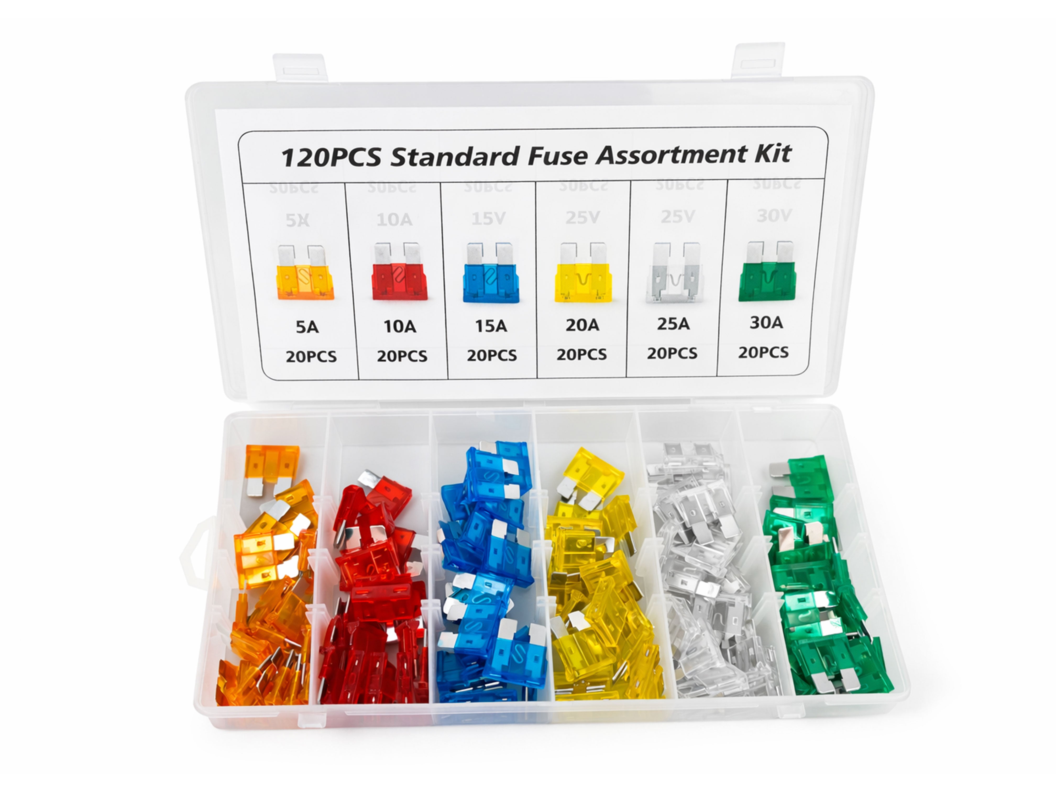 Комплект предпазители за кола 5-30 амр, 120 броя GEBO TOOLS